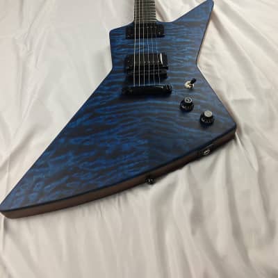 Black Diamond Custom Shop Xpro Sea blue guitar w/case Hand rubbed oil finish for sale