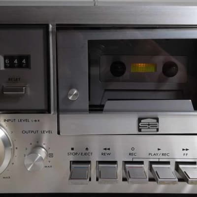 78 JVC KD-55 Silverface Cassette Deck Recorder SA Heads Super ANRS Excellent KD-55J Serviced #551 image 4