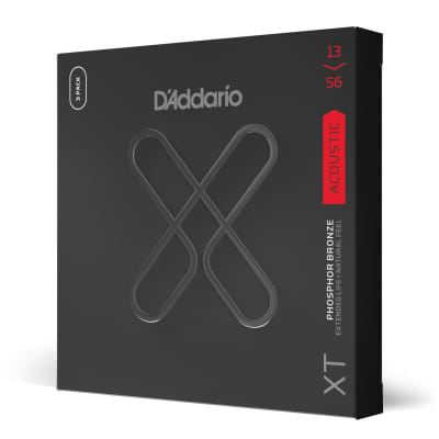 D'Addario Acoustic Guitar Strings 3-Pack XT Extended Life Phosphor Bronze  13-56 image 3