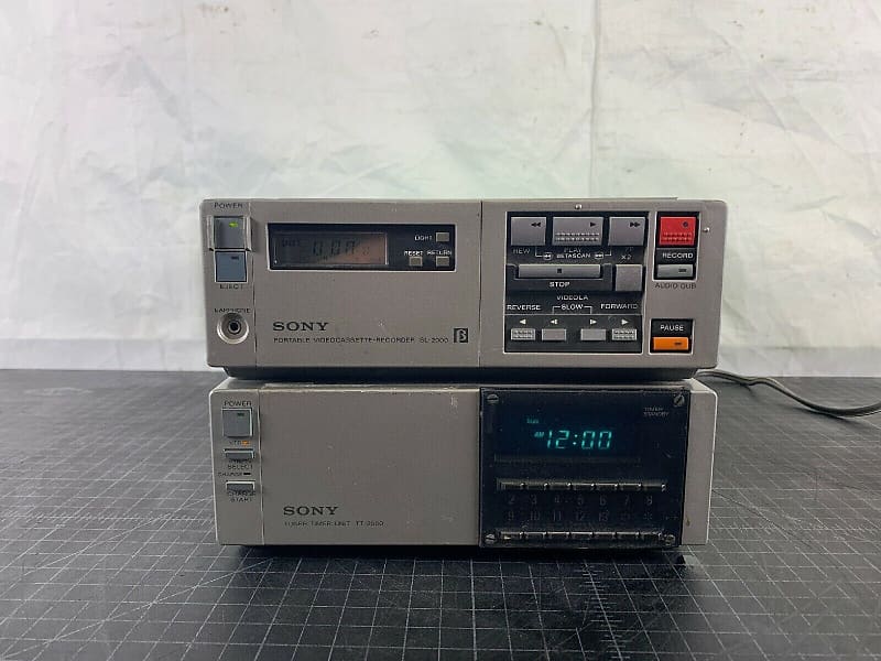 Sony Betamax SL-2000 & TT-2000 Beta Video VCR Tuner & Recorder
