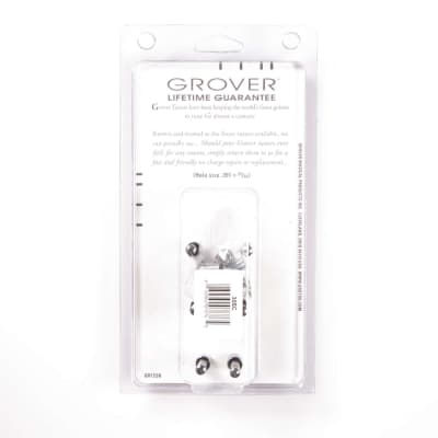 Genuine Grover 305C Mid-size Rotomatic 18:1 3x3 tuners, Chrome image 4