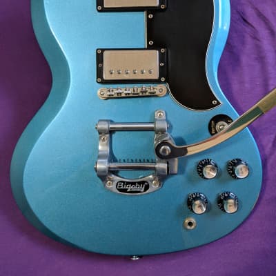 Bacchus CLASSIC Series BSG-STD w. Bigsby 2010 Pelham Blue | Reverb