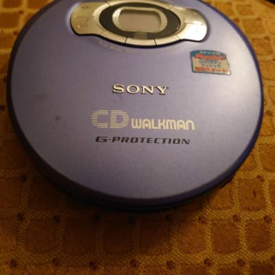 sony walkman cd player blue