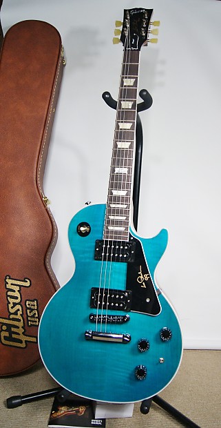 2014 Gibson USA 120th Anniversary Les Paul Signature Min-Etune Caribbean  Blue