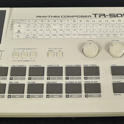 Roland TR-505 Rhythm Composer Drum Machine MIDI Sequencer w/ Power Supply
