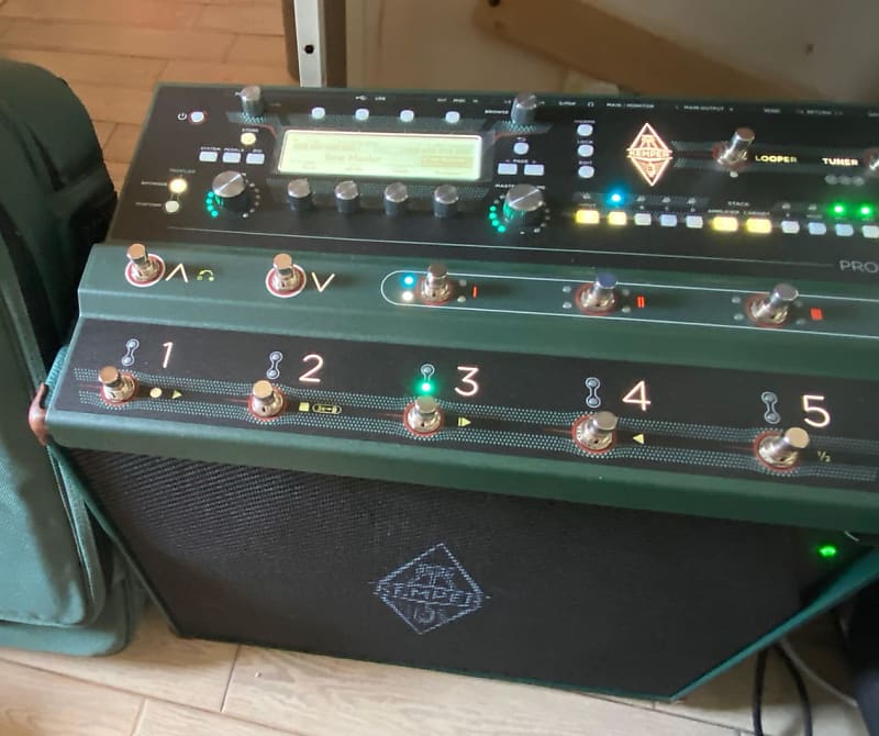 Kemper Stage + Powered speaker Reverb