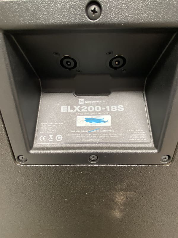 ElectroVoice 18” subwoofers ELX 200 18S Black Reverb