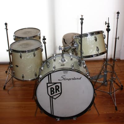 Buddy Rich's Slingerland 1968 White Marine Pearl Drum Set. image 23
