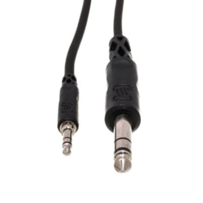 Hosa Stereo Interconnect Cable, 3.5 mm TRS to 1/4 in TRS, 3 Foot image 2