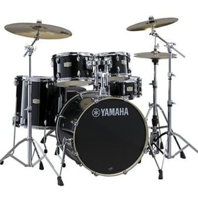 Yamaha Stage Custom Birch 5 Piece Drum Shell Kit with 22 inch Bass Drum Raven Black
