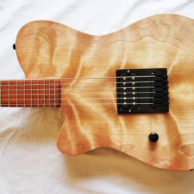 Left Hand - Baritone -Dood Craft Guitars - The Essie 28 -  Natural Amber image 1
