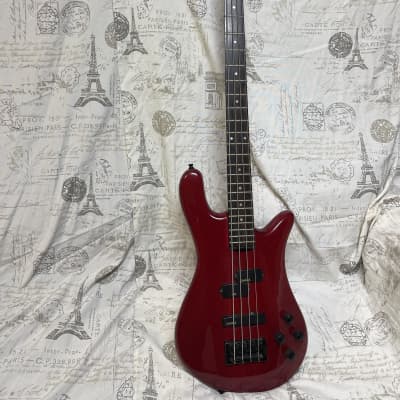 1987 Spector NS-2A Kramer Era Made In Korea Bass Trans Red