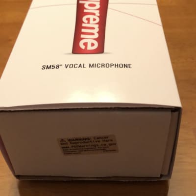 Sold Out Supreme x Shure SM58 Dynamic Microphone Red White Supreme FW2020 image 7