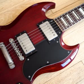 1990 Greco SG Electric Guitar Cherry SS-600 Lawsuit Mint