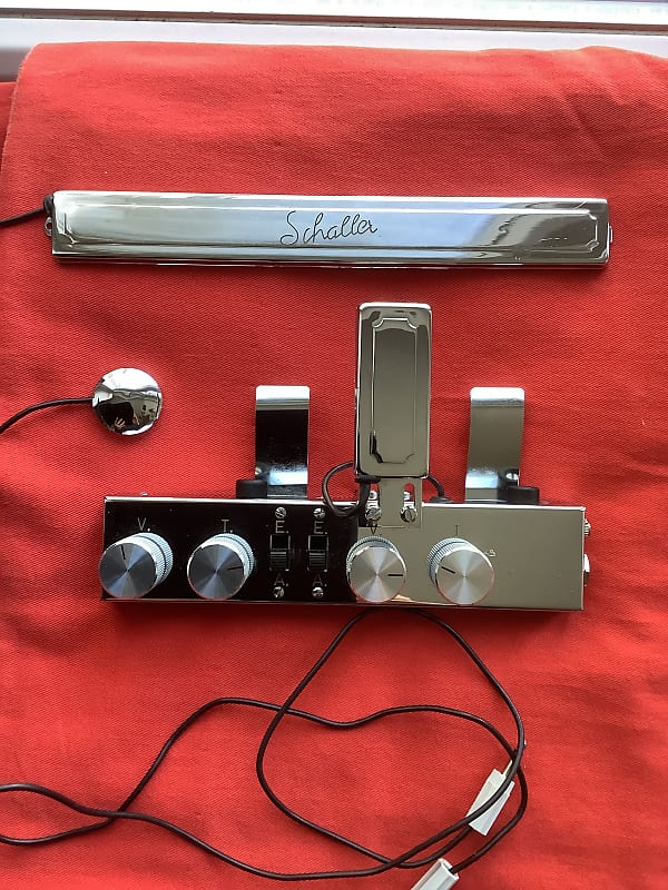 Schaller Acoustic Pickup Vintage 10/40 Chrome | Reverb