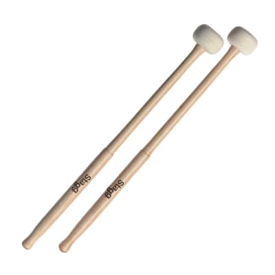 Stagg Timpani Mallets with Maple Handle and 38 mm (1.5") Round Felt Head image 1