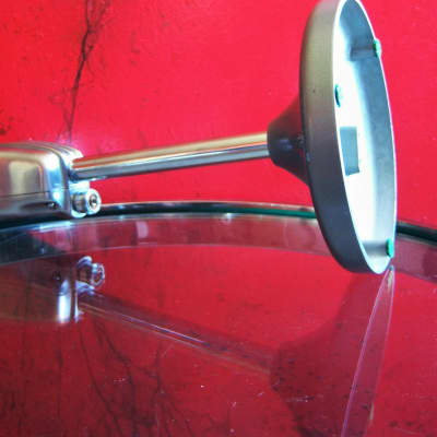 Vintage 1950's Turner 9X crystal microphone Satin Chrome w period Astatic stand display image 11