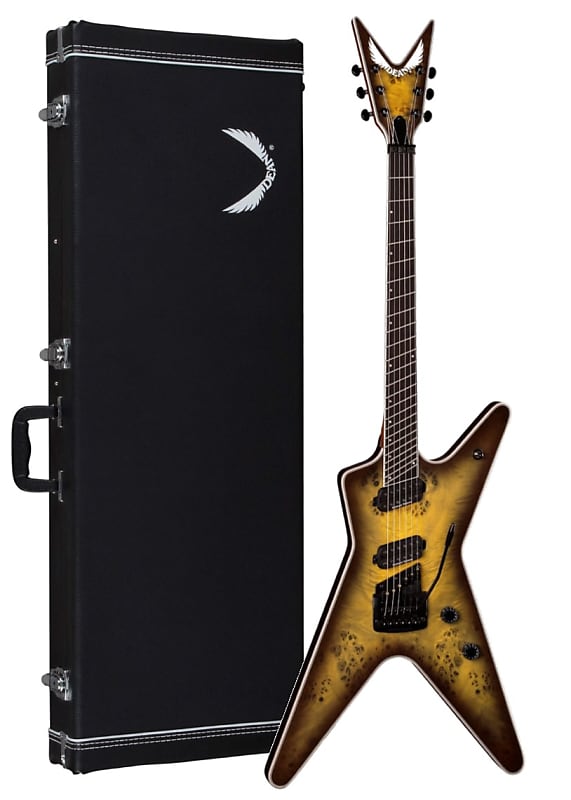 Dean ML Select Multiscale Kahler Guitar, Ebony, Satin Natural Black Burst image 1