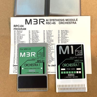 RSC-4S Orchestra 1 Rom Card set for M3R