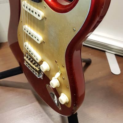 Fender Custom Shop Limited Edition Stratocaster Roasted "Big Head" Relic Aged Candy Apple Red image 13