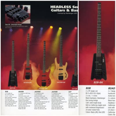 Hohner Professional B2B 1995 licd. by Steinberger (4 string headless bass guitar) image 19