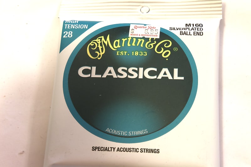 Martin M160 Classical High Tension Ball end Strings Reverb