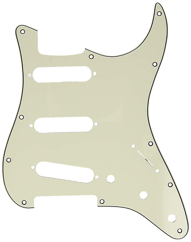 Genuine Fender American Standard Stratocaster Pickguard, 11-Hole - PARCHMENT image 1