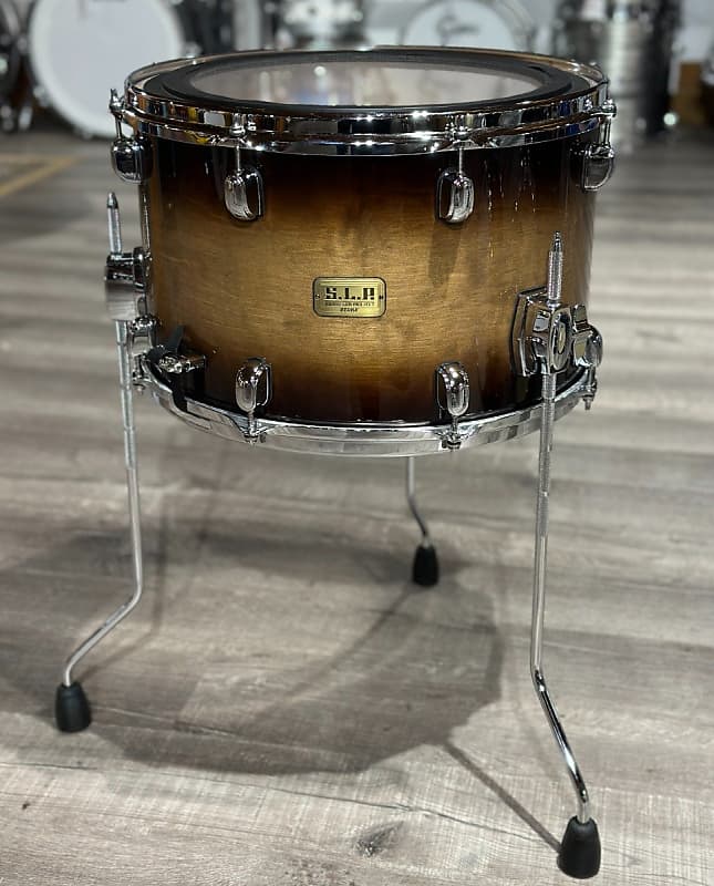 Tama SLP Duo Birch Snare Drum 16x10 Natural Mocha Burst Reverb