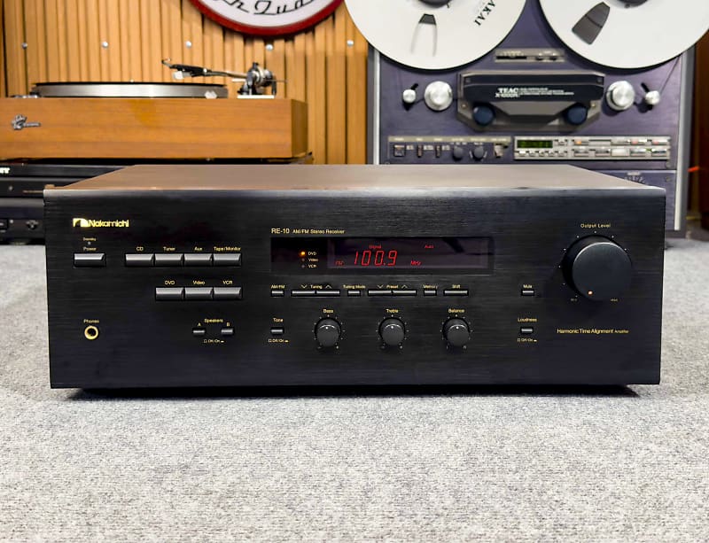 NAKAMICHI RE-10 STEREO RECEIVER – DIGITAL TUNING, CLASSIC BLACK DESIGN – 1-YEAR WARRANTY  			