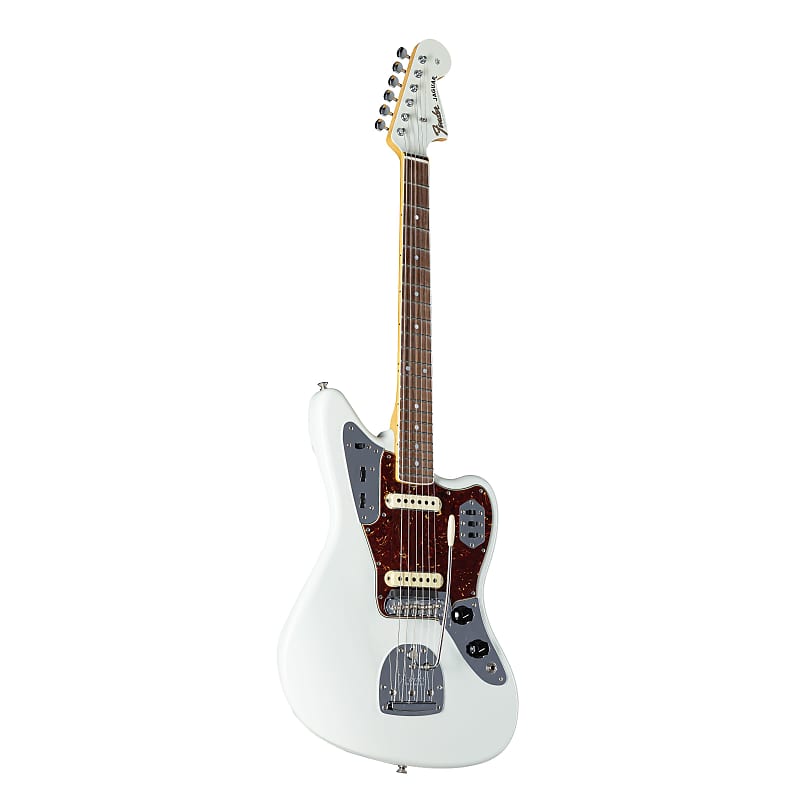 Fender '66 Jaguar Deluxe Closet Classic RW Aged Olympic White | Reverb