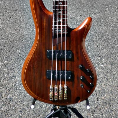 Ibanez SR1200 Premium SR Series Bass Guitar with Ibanez Custom Hardshell Bass Case - Vintage Natural Flat Finish - PV MUSIC Guitar Shop Inspected Setup + Tested Plays / Sounds / Looks Excellent Condition - Free Shipping image 4