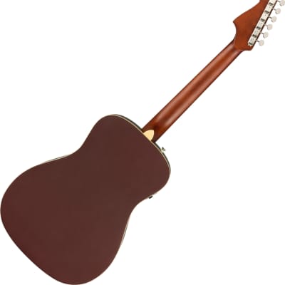 Fender Malibu Player WN Acoustic-Electric Guitar, Burgundy Satin image 3