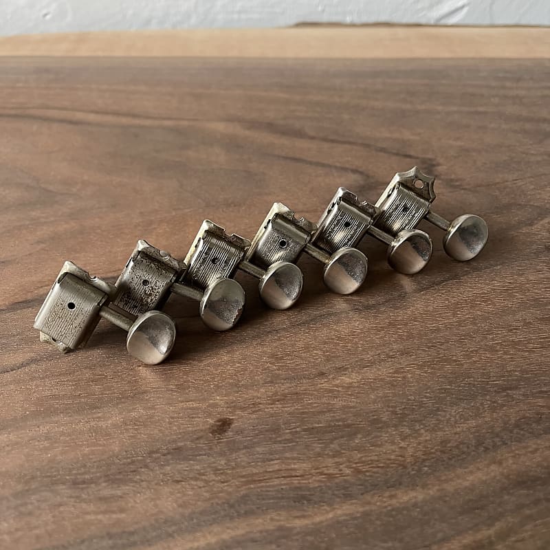 Fender Kluson Deluxe Tuner Set Double Line Vintage 1964-1967 - Nickel image 1