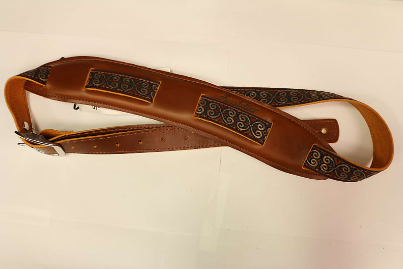 Souldier "Papyrus" Leather Saddle Guitar Strap *Free Shipping in the USA* image 1