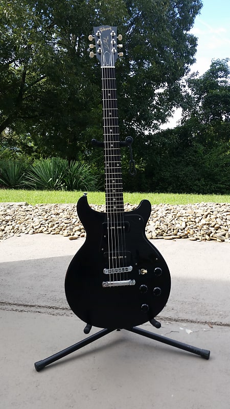 2006 Gibson Les Paul Special DC Double Cutaway Faded Satin Ebony Black with  Hardshell Case