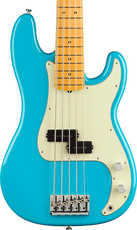 Fender American Professional II Precision Bass V. Maple Fingerboard, Miami Blue image 1