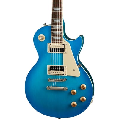 Epiphone Les Paul Traditional Pro IV Limited-Edition Electric Guitar Worn Pacific Blue image 1