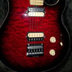 Music Man Axis Supersport 2014 Burgundy Wine Quilt Top image 2