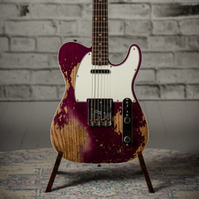 Fender Custom Sop 60’s Tele Custom Heavy Relic - Super Faded Trans Purple for sale