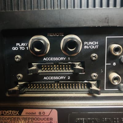 Fostex Model 80 Eight-Track Reel-to-Reel Analog Tape Multitrack. Very Rare!  