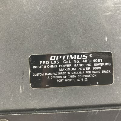 Optimus Pro LX5 2 Way Bookshelf speakers 40-4061 image 8