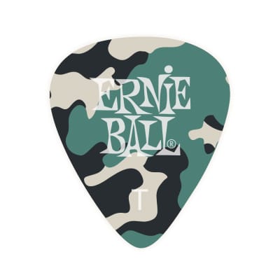 Ernie Ball Thin Camouflage Cellulose Picks 12 Piece Bag for sale
