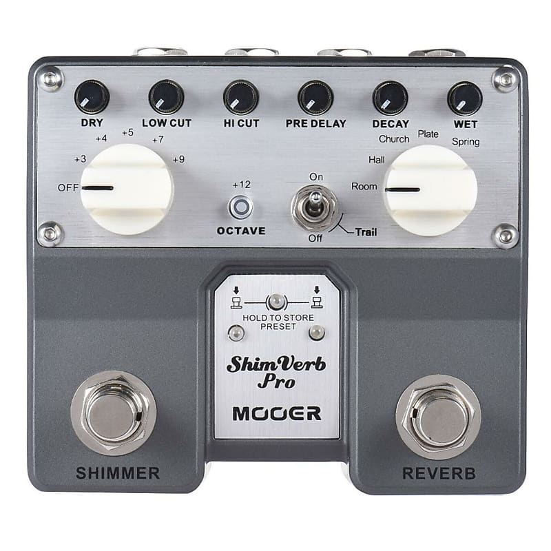 MOOER SHIMVERB PRO Digital Stereo Reverb Guitar Effect Pedal image 1