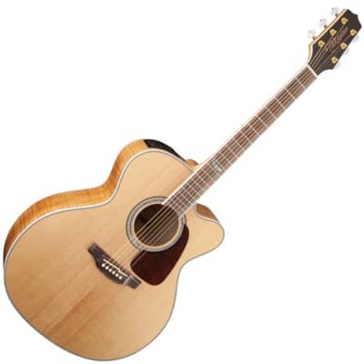 Takamine GJ72CE Jumbo Acoustic-Electric Guitar Flame Maple - Natural for sale
