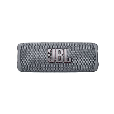 JBL Flip 6 - Portable Bluetooth Speaker, Powerful Sound and deep bass, IPX7 Waterproof, 12 Hours of Playtime, JBL PartyBoost for Multiple Speaker Pairing, Speaker for Home, Outdoor and Travel (Grey)