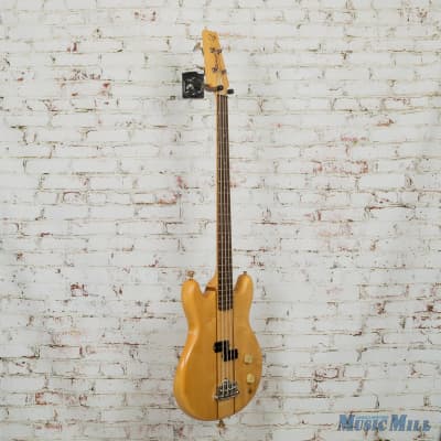 80's Vantage MIJ "The Witch" Electric Bass Natural (USED) image 4