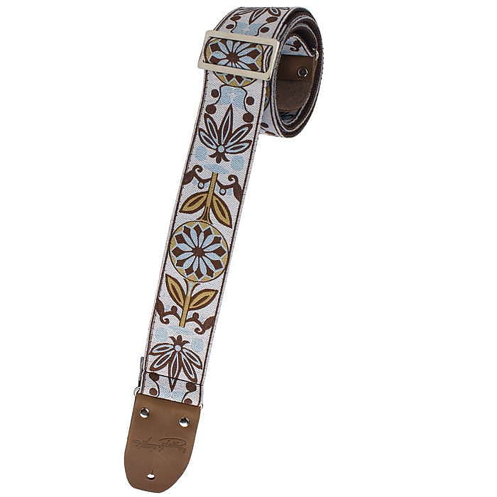 Henry Heller 2″ Woven Jacquard Tri-Glide Guitar Strap w/ Nylon Backing HJQ2-40