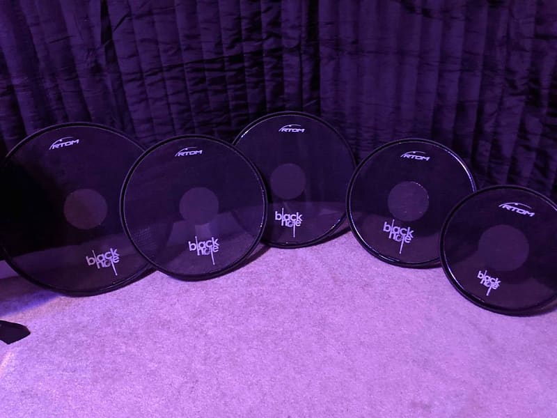RTOM Black Hole Drum Mutes + Evans Bass Drum Mute Reverb