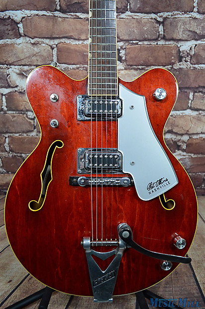 1976 Gretsch 7660 Chet Atkins Nashville Electric Guitar Autumn Red image 1