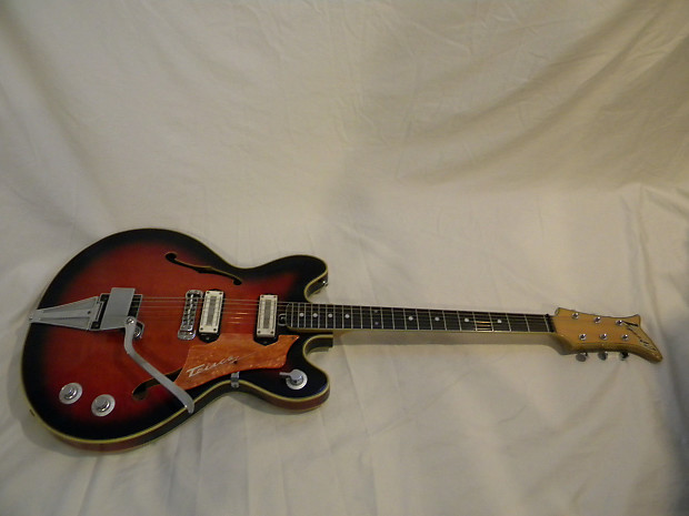 1966 Teisco Vegas 40 Red Burst | Reverb